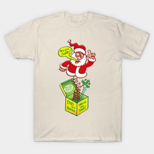 Santa asking if you were good to see if you deserve a Christmas present T-Shirt